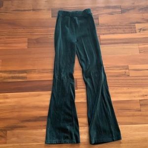 Green flare pants size XS
